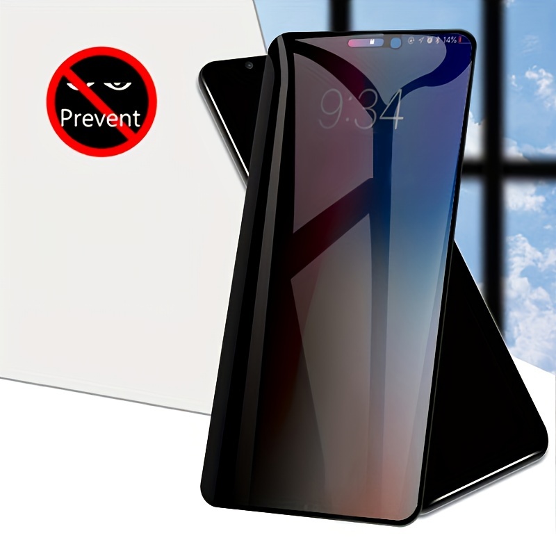 Fotbor Protector de pantalla de privacidad para iPhone 14 Plus y iPhone 13  Pro Max, paquete de 2 pantallas de privacidad, película de vidrio templado
