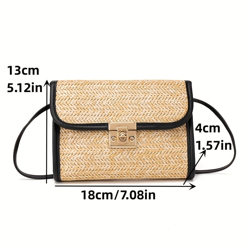 Rebecca Women Straw Summer Shoulder Bag Stylish Beach Sling Bag