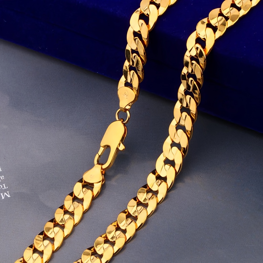 

Men's Golden Necklace Jewelry