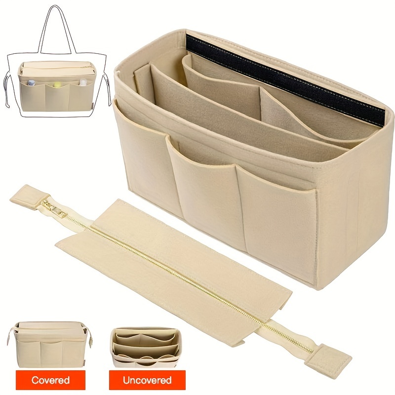Purse Organizer Insert for longchamp backpack Le Pliage Neo(Large) Handbags  Insert Organizer1012beige-L