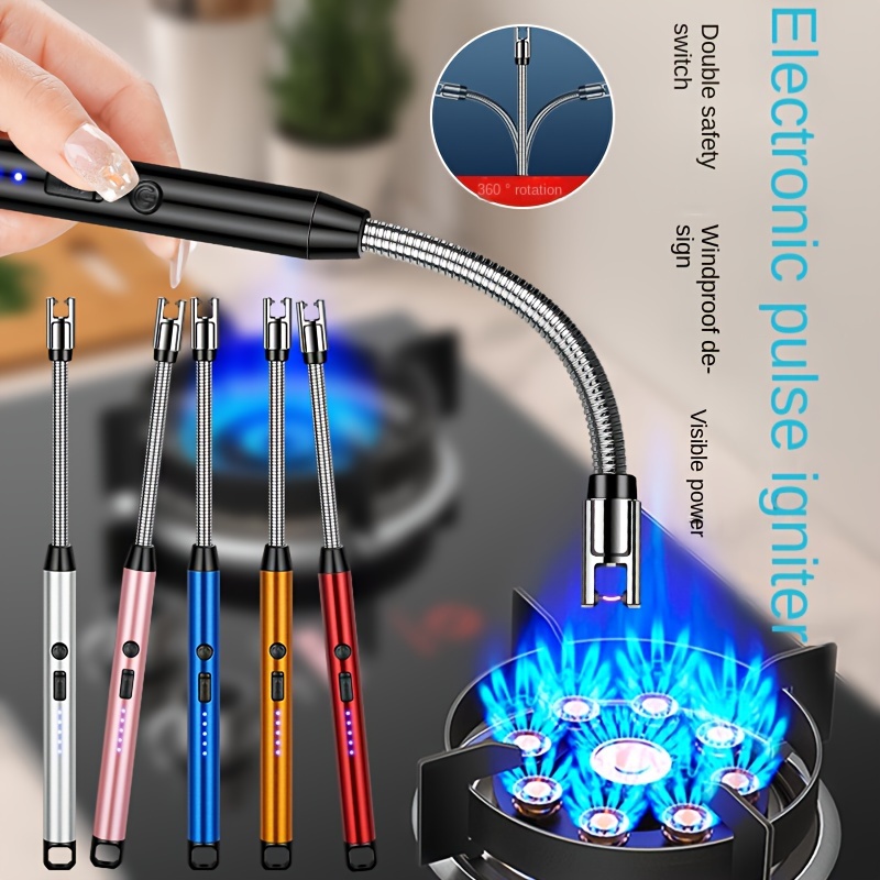 1pc Encendedor Electrónico Usb Cargar Velas Gas Extendidas - Temu