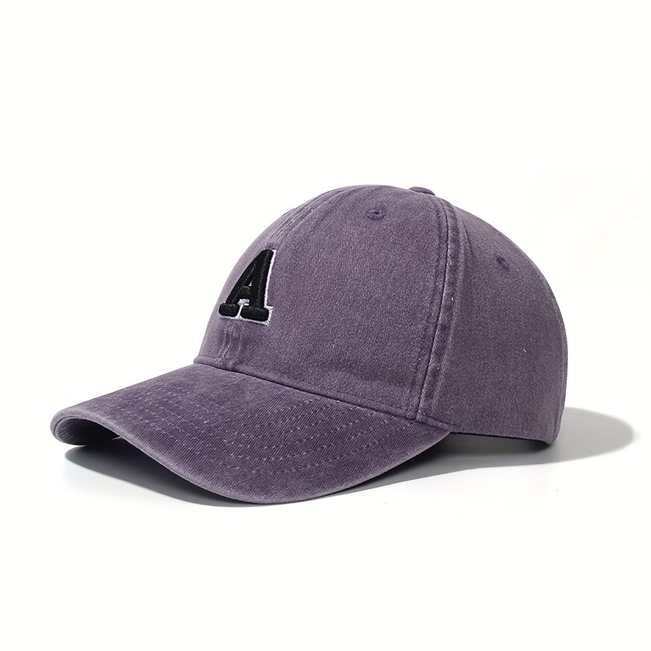 Appliquéd cotton-twill baseball cap