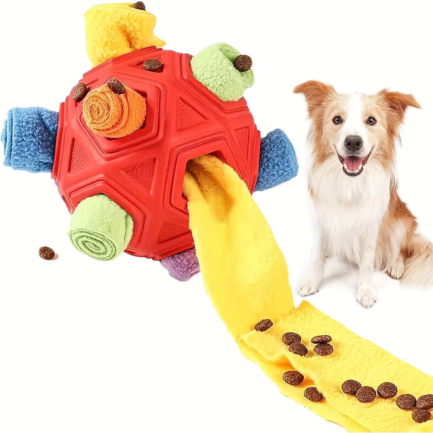 Happy Date Snuffle Treat Ball for Dogs Large, Dog Puzzle Toys for Smart Dogs,  Leaking Food Dog Toy, Dog Interactive Toys Encourages Natural Foraging  Skills 