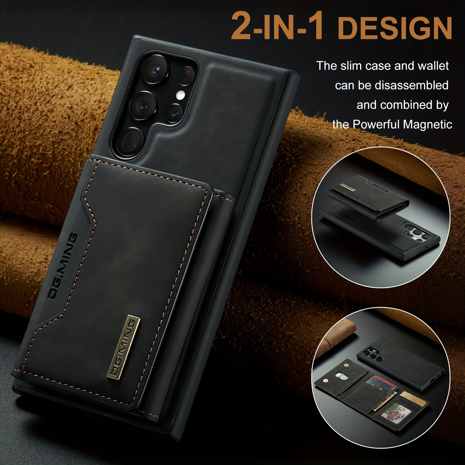 For Funda Samsung S23 Ultra Case Luxury Leather Flip Cover For Estuches De  Celular Samsung GalaxyS23