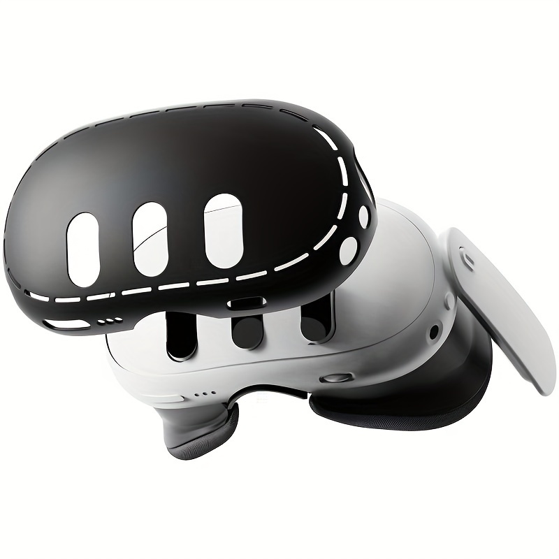Funda de silicona para casco de realidad virtual, protector antiarañazos  para accesorios de Meta Quest 3 - AliExpress
