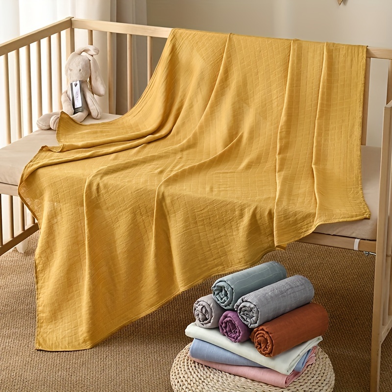 Soft Bamboo Fiber Baby Wrapping Blanket for Comfort