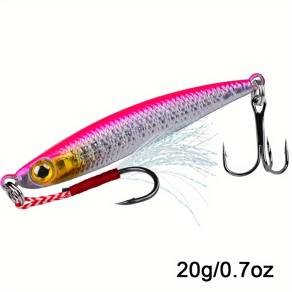 1PC Metal Jigging Fishing Lure 7/10/15/20g Rotating Hard Fish Baits Jig  Spinner Spoon