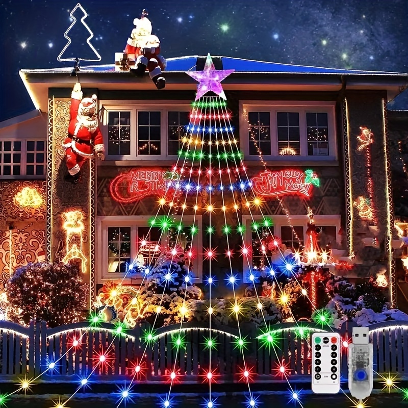 Christmas Lights Outdoor 800 Led Christmas Tree Lights - Temu