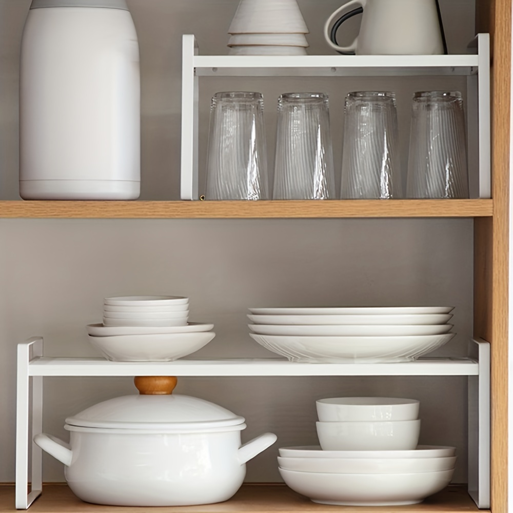 Expandable Cabinet Shelf Organizers Kitchen Cabinet - Temu
