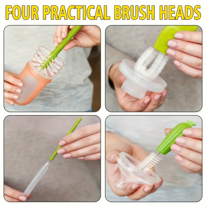 Cactus Cleaning Brush Set For Cup And Straws Cup Brush - Temu