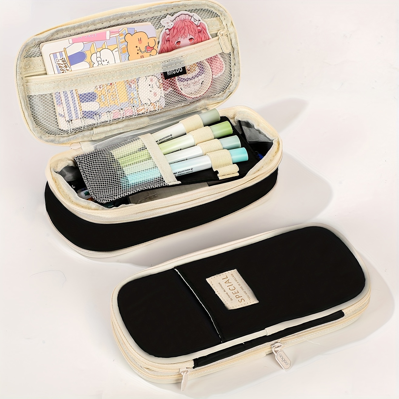 Large Capacity Cute Kawaii School Pencil Cases Stationery Box
