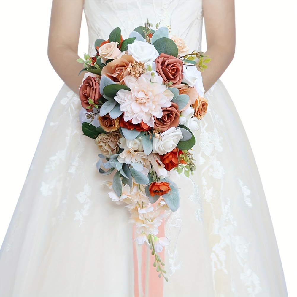 Wedding Bouquet Holder 6PCS Cascading Bouquet Holder Bridal Handle