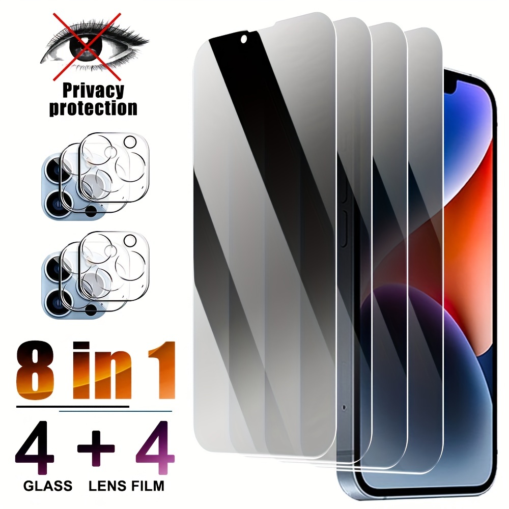 8 In1 Protector De Pantalla Para IPhone 14 Pro Max - Temu