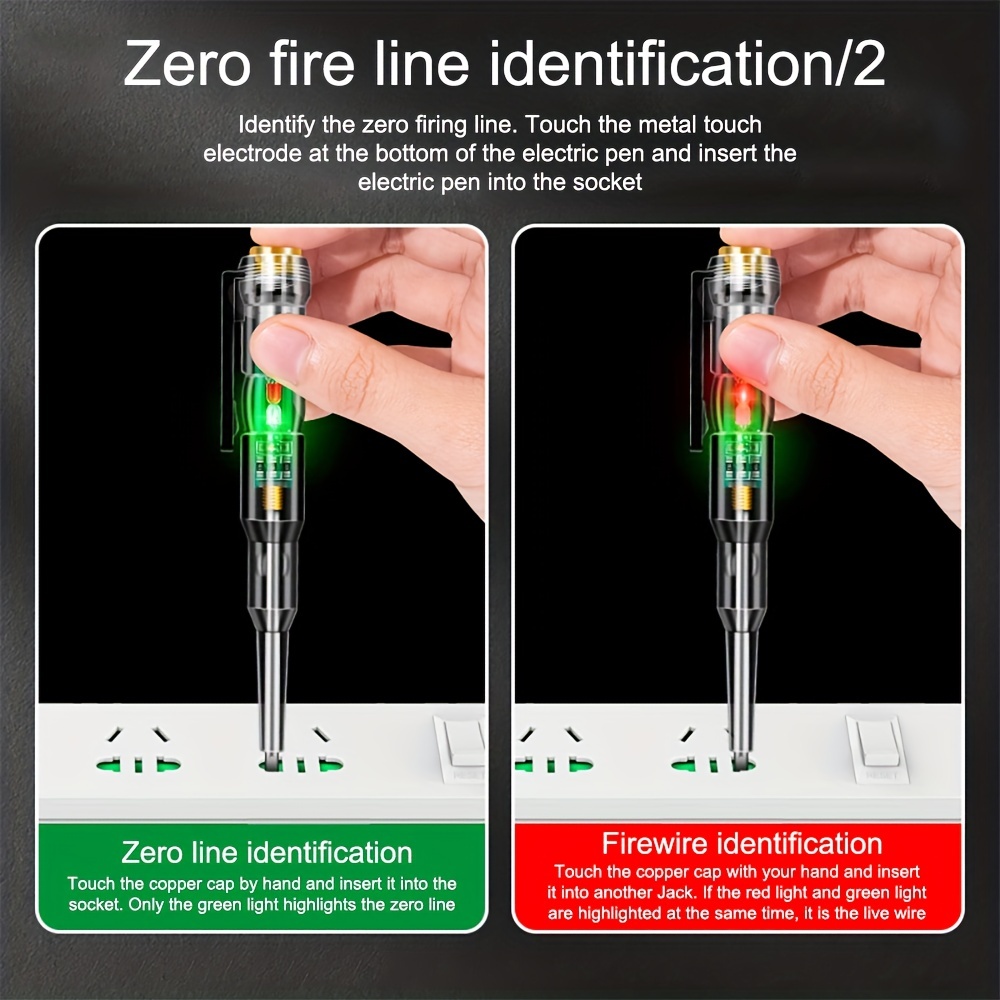 BE-TOOL 10x Mains Circuit Tester, Electric Tester Pen Screwdriver Voltage  Circuit Test Pen Voltage Pen AC For Electrical Test