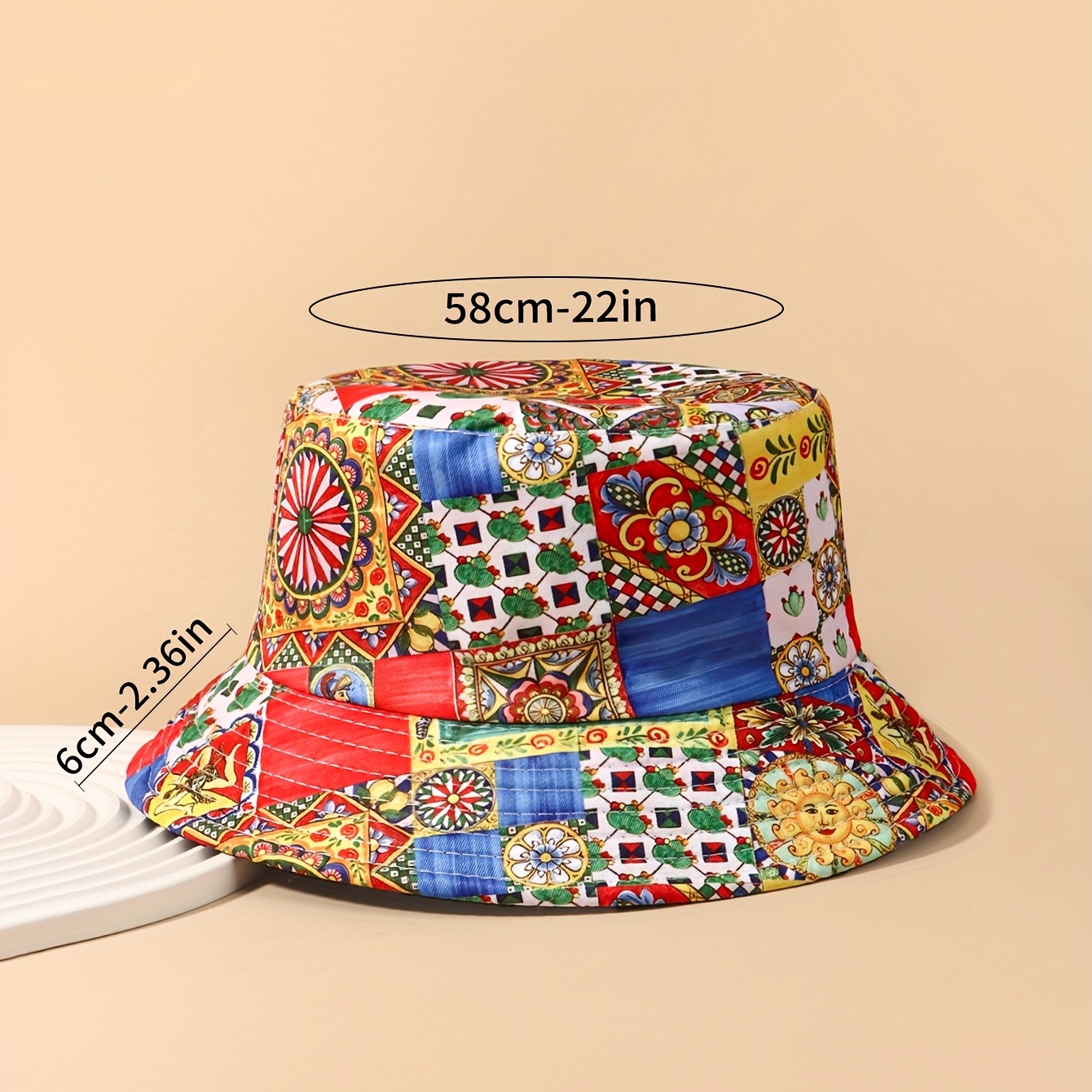 100% Cotton OSFA Summer Bucket Hat – 2040USA