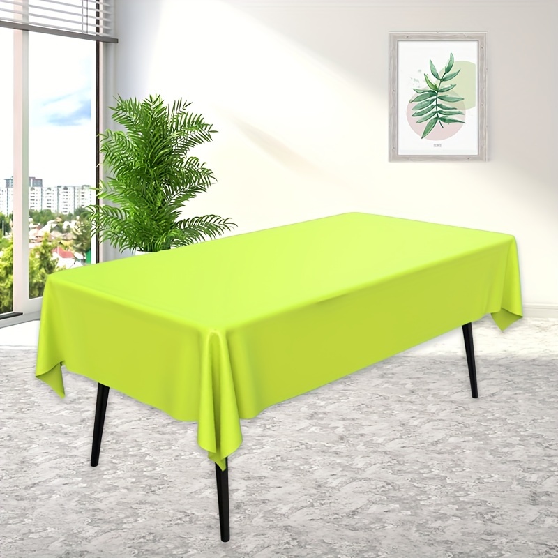 Large store green tablecloth