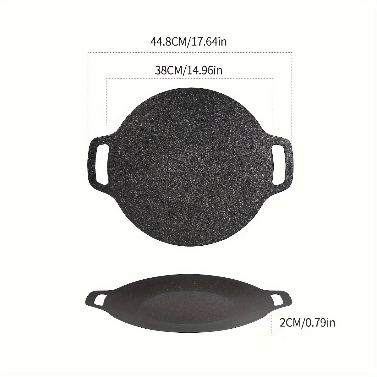 1pc Bbq Grill Plate 11 81 Inch Korean Style Cast Iron Grill Pan Non Stick  Round Stovetop Grill Pan Kitchen Gadgets Kitchen Accessories, Check Out  Today's Deals Now