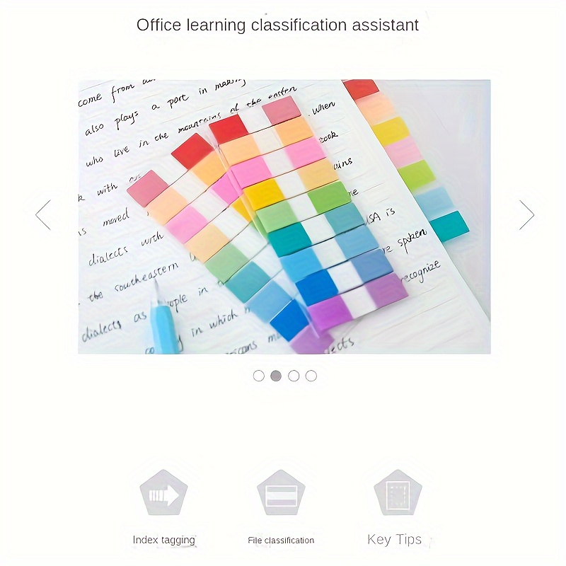 540 Sheets Multicolor Notepad Fluorescent Index Stickers
