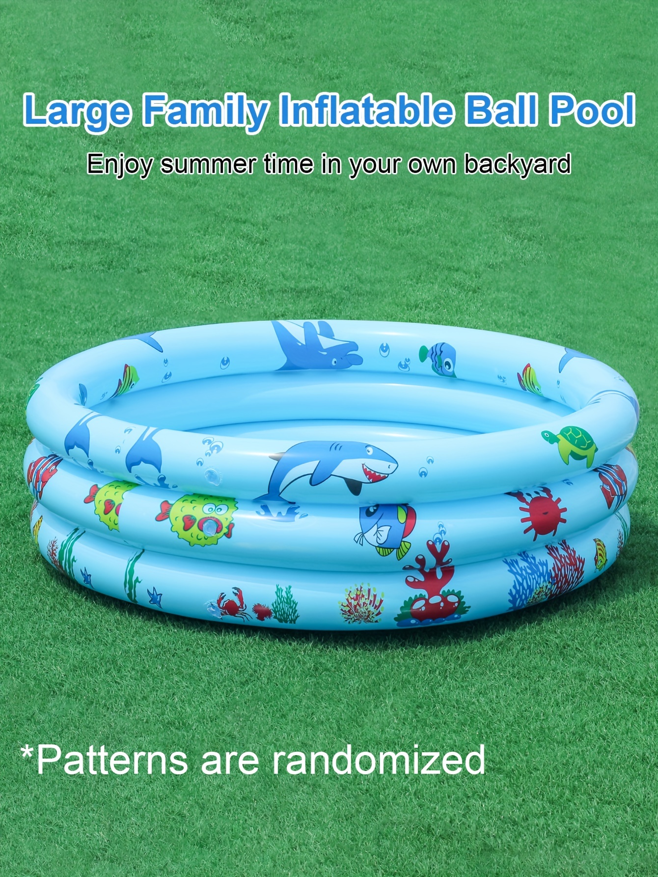 Piscina Bolas Inflable Niños En Casa Piscina Redonda Impresa