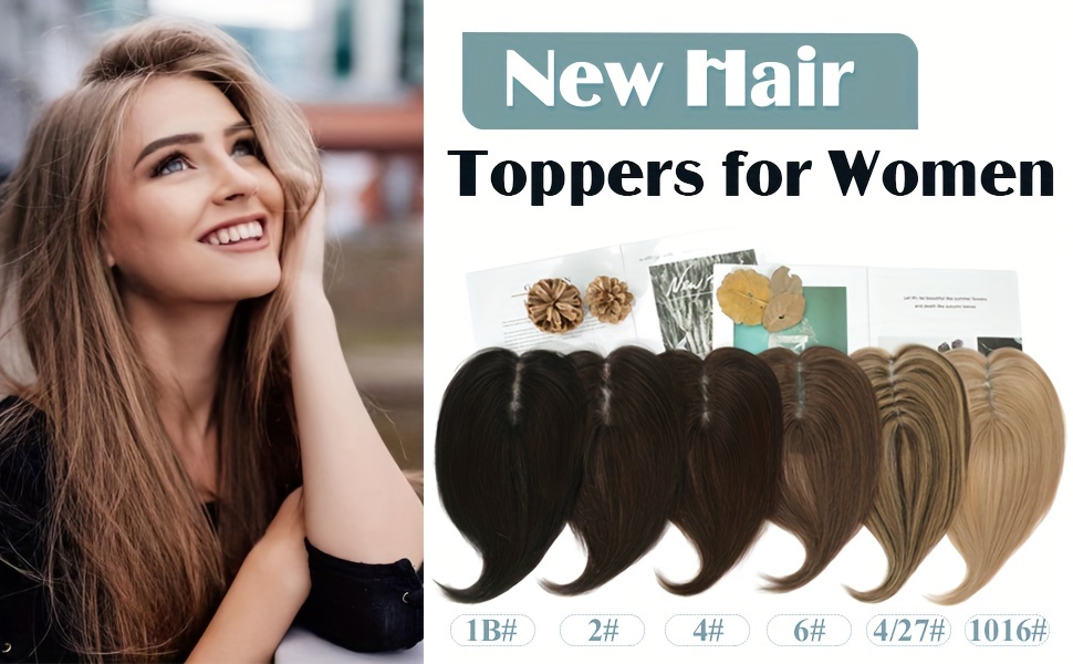 Toppers Capelli Umani Donne Toppers Capelli Umani Veri Donne - Temu Italy