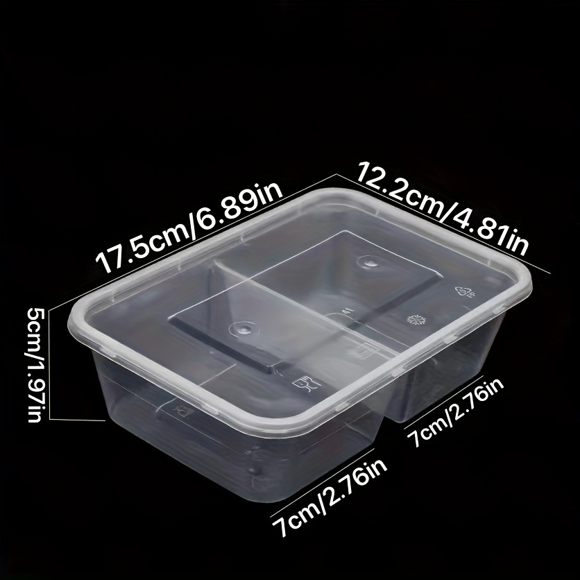 Disposable Microwave Plastic 4 Compartment Food Containers Safe
