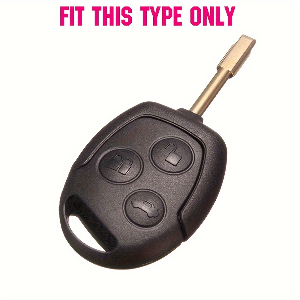 Hochwertige Zinklegierung Auto Schlüssel Fall Abdeckung Halter kompatibel  mit Ford Focus 3 MK3 ST Neue Fiesta Kuga 3 Tasten Falten Schützen Shell