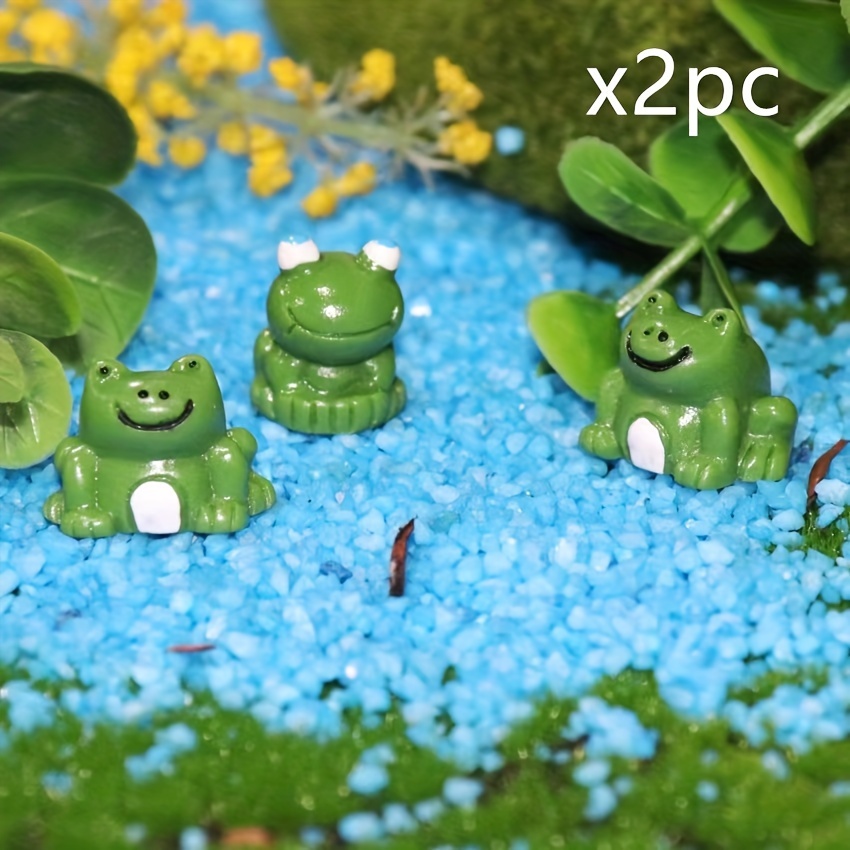 60 Pcs Mini Frog Garden Decor, Mini Resin Frogs, Tiny Plastic