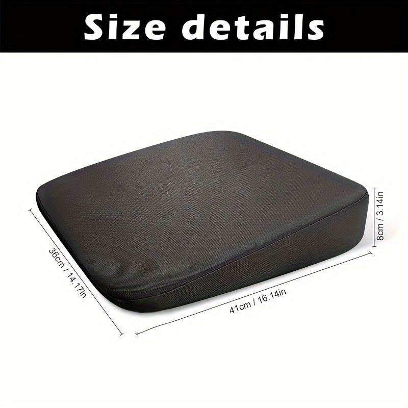 1pc Adult Booster Seat For Car Seat Cushions For Short Drivers People  Driving Height 18 X 16 X 3 Inch Black