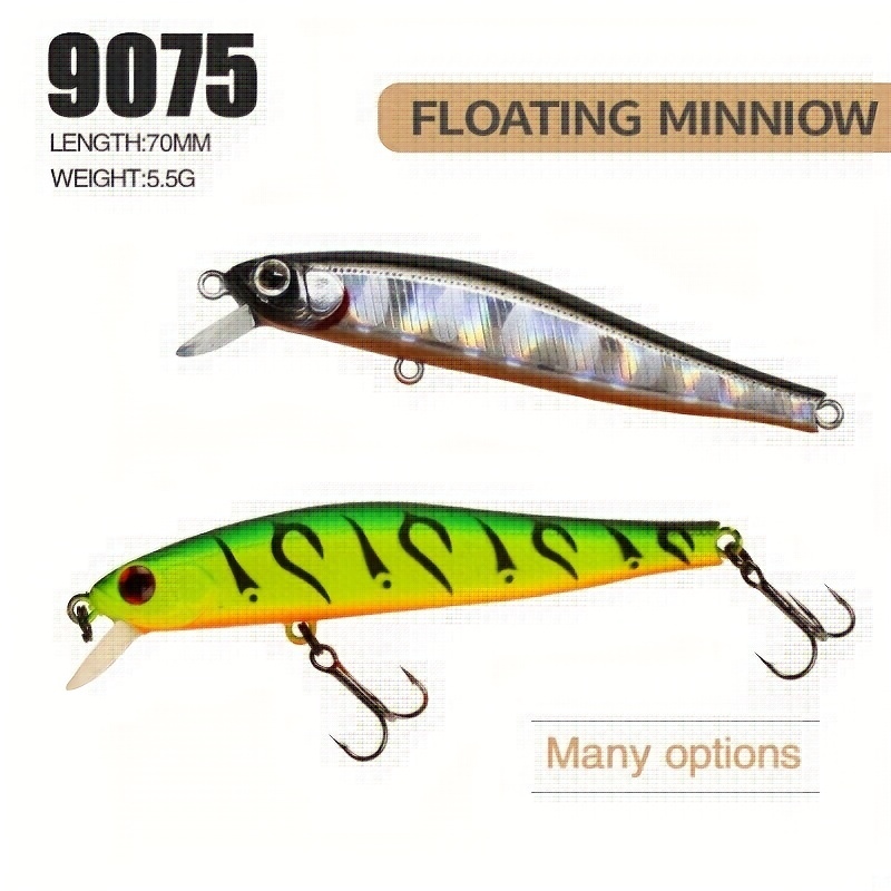 Sinking Minnow Fishing Lures Artificial Bait 3d Natural Eyes - Temu United  Kingdom