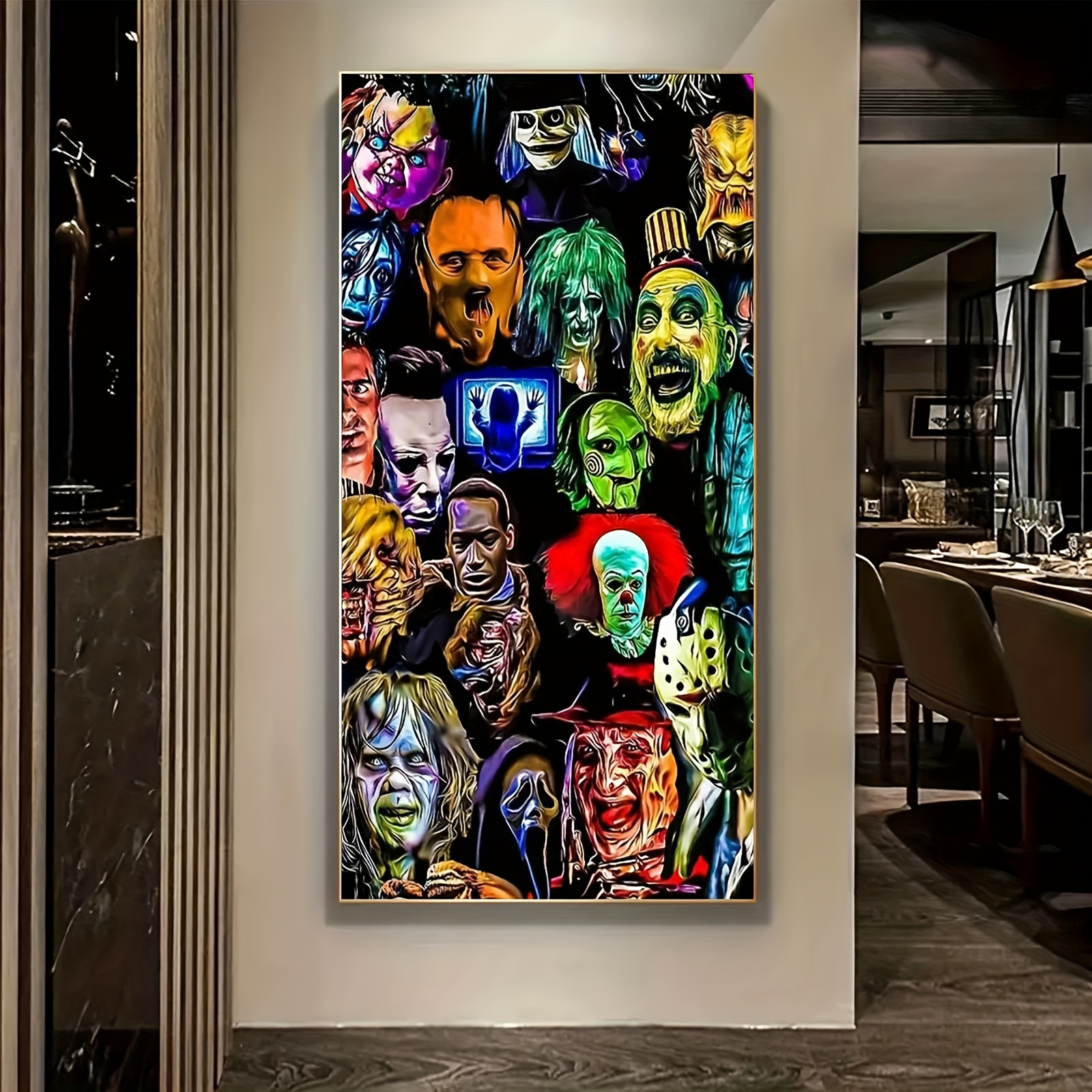 Diy 5d Horror Diamond Painting Kit For Adults Horror Movie - Temu