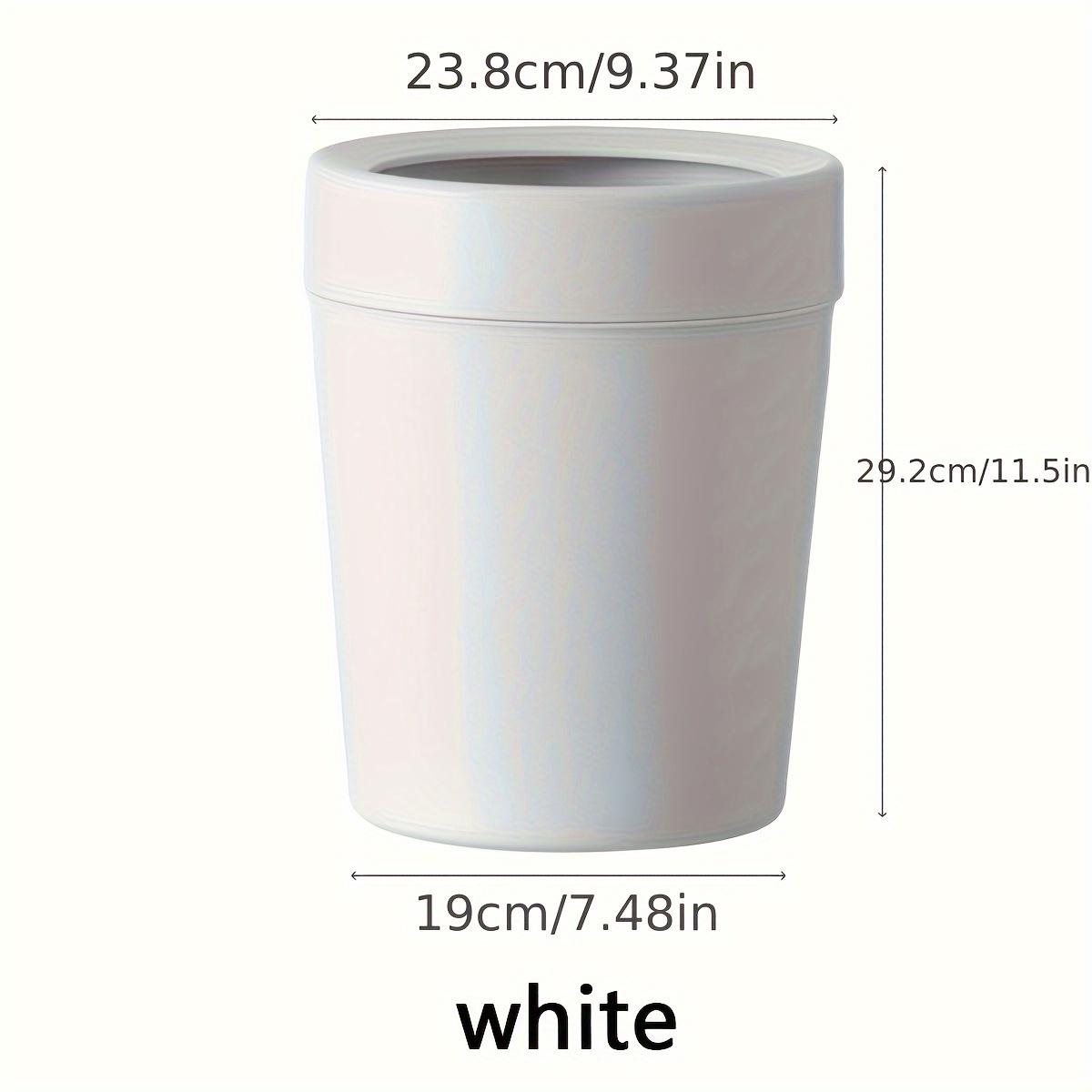 Household Trash Can With Pressure Ring For Toilet, Bathroom