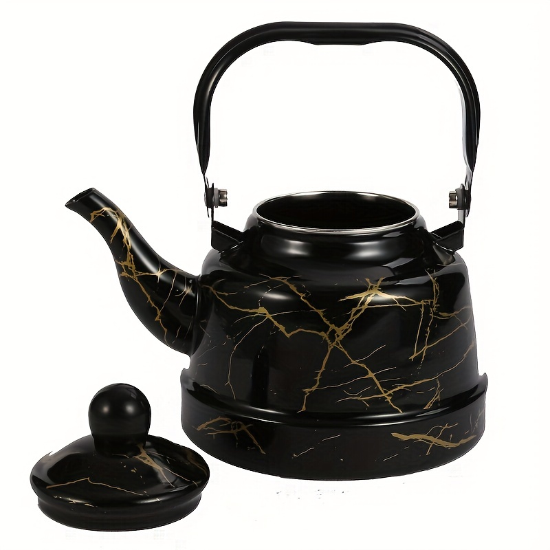 Tea Kettle Stainless Steel Teapot 2L Long Gooseneck Coffee Pot Pour Over  Tea Pot Mouth Pour Spout with Strainer for Stove Top Induction(2.0L)