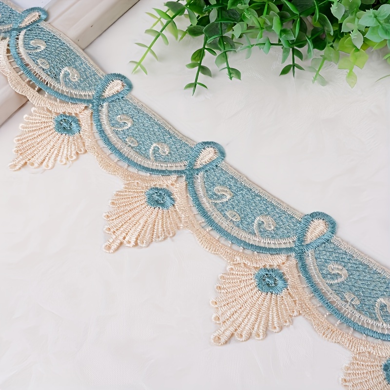 

3 Yards Floral Lace Decoration, Embroidered Water-soluble Lace, Diy Clothing Decoration, Sewing Decoration