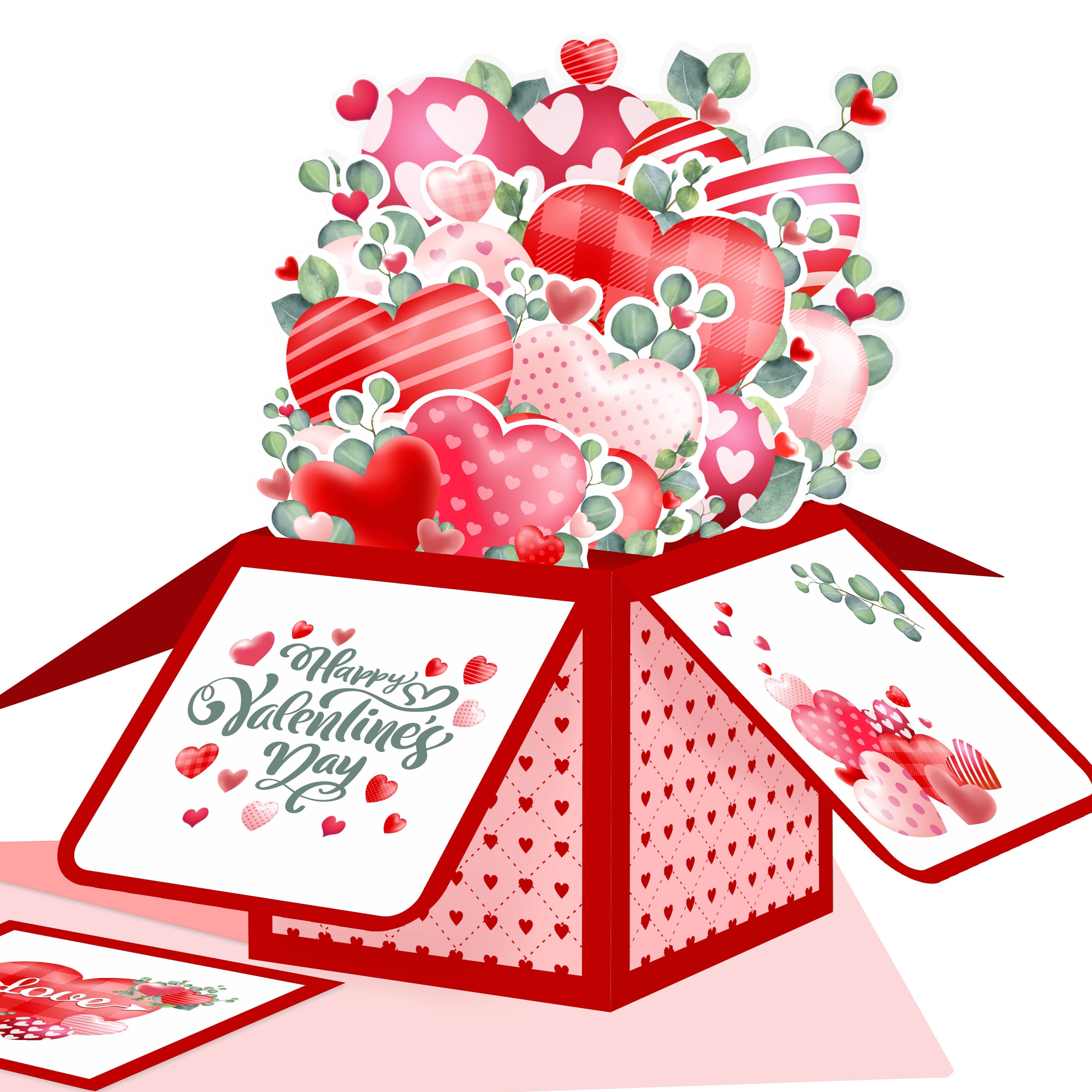 TACHE - I Puggin Love You - Carte et emballage cadeau pour la Saint-Valentin  en 3D
