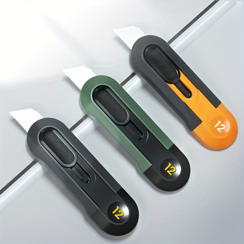 Two Tone Mini Utility Knife: Portable Heavy duty Retractable - Temu