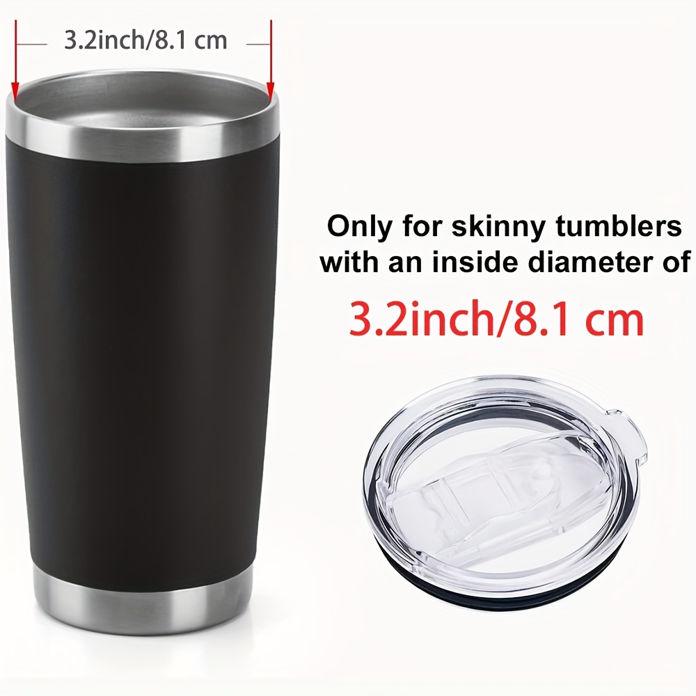 20 oz Tumbler Lids 2 Replacement Lids Compatible for YETI 20 oz Stainless  Steel Tumblers Travel Cup Coffee Mug, Spill-proof Lids Fits OF Inner