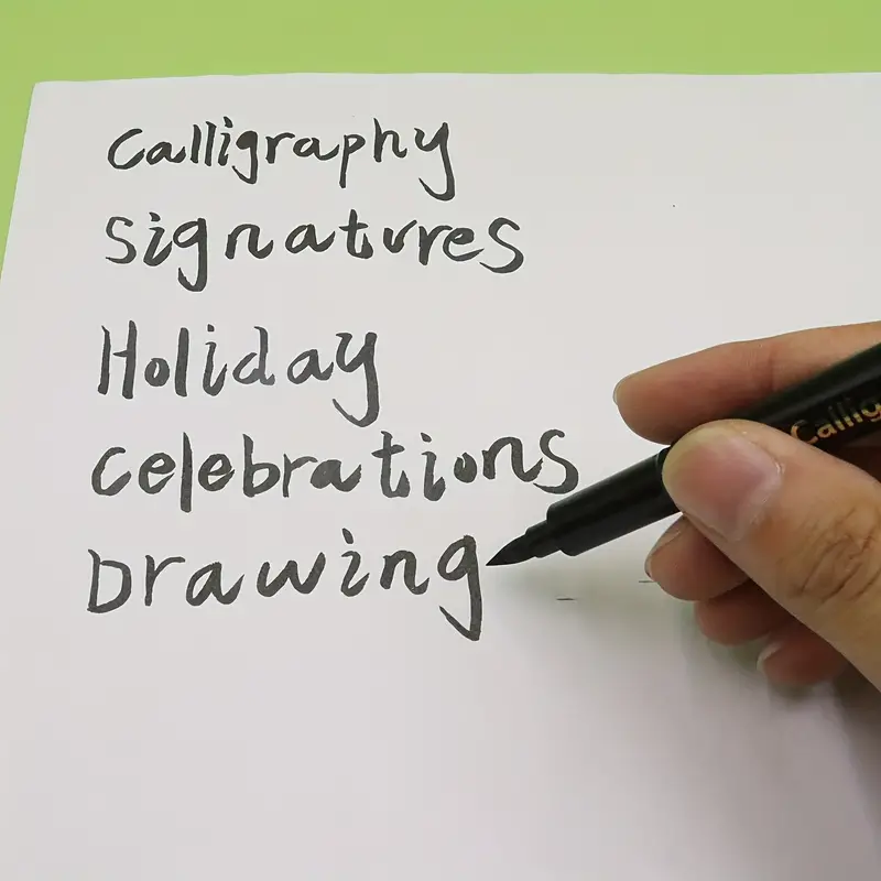 Calligraphy Pen Hand Lettering Pens Brush Markers - Temu