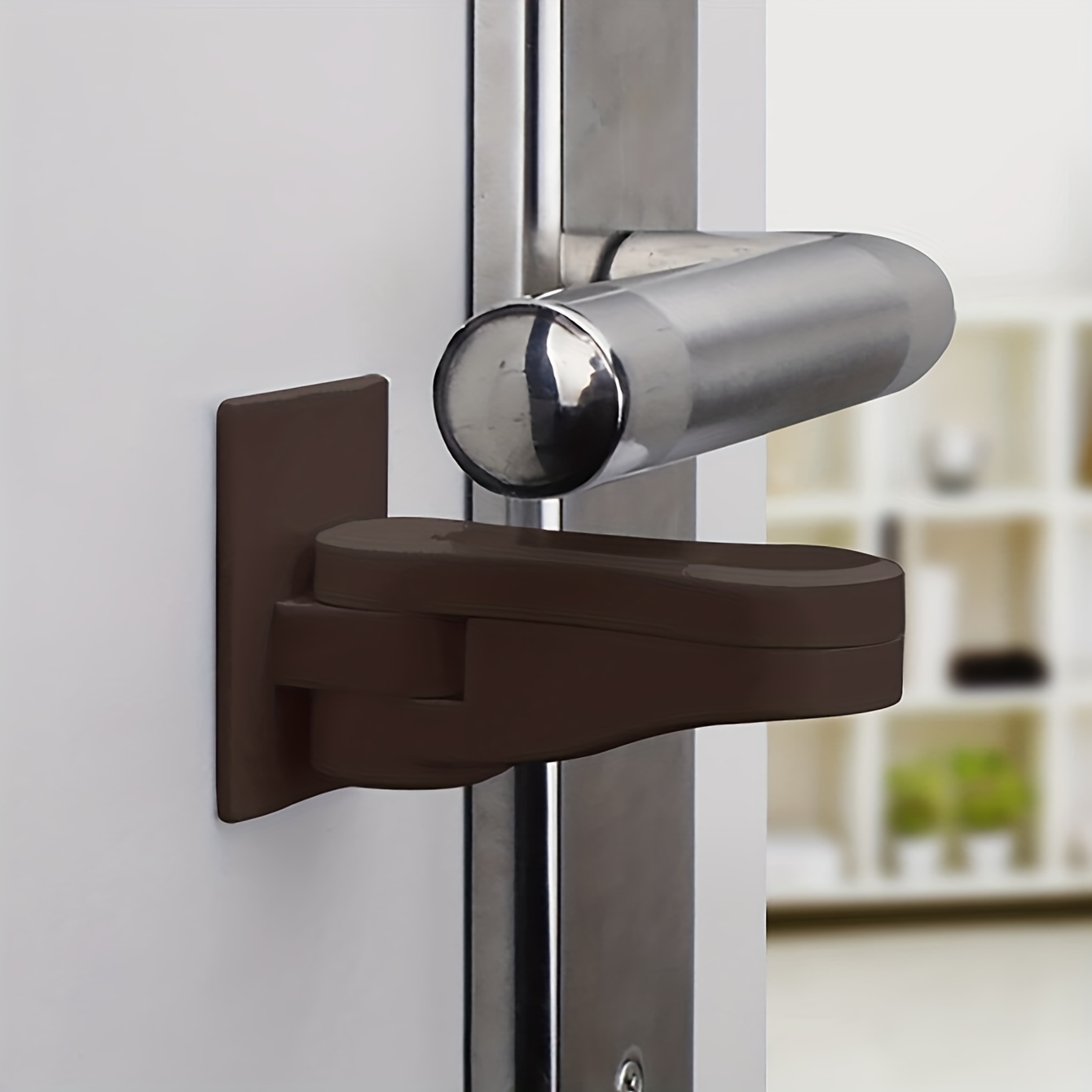 1pc Simple Modern Door Handle, Door Lock Stainless Steel Handle