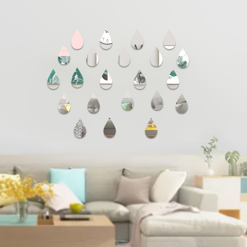 3d Mirror Wall Stickers Self adhesive Mirror Stickers - Temu