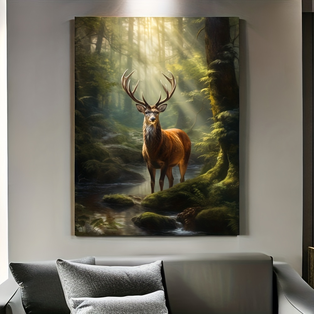 Glowing Deer Diamond Painting Kits, Fantasy Forest - 5D Full Round Diamond  Crystal Kits, for Adults Beginners, Gifts for Home Decor & Bedroom Decor