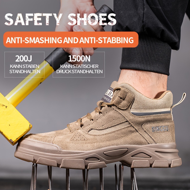 Comprar Zapatos de seguridad para hombre y mujer, zapatos de trabajo con  punta de acero, zapatillas de deporte a prueba de pinchazos, calzado de  seguridad para el trabajo industrial, zapatos de trabajo