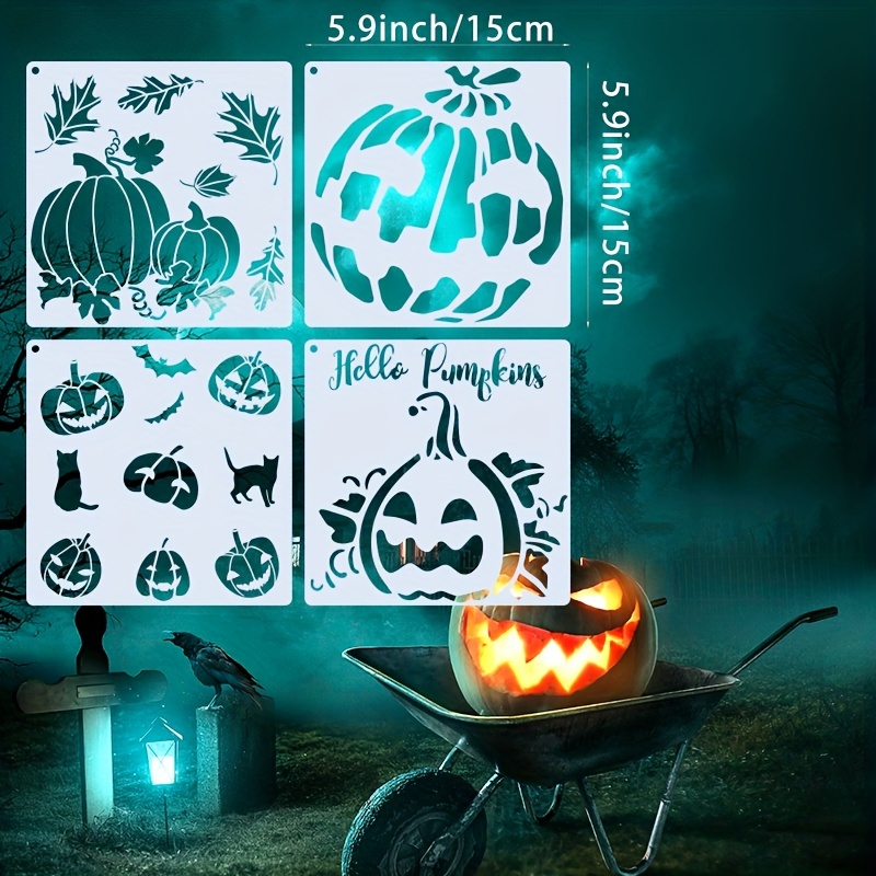 Halloween Stencils Small Painting Stencils For Wood Canvas - Temu