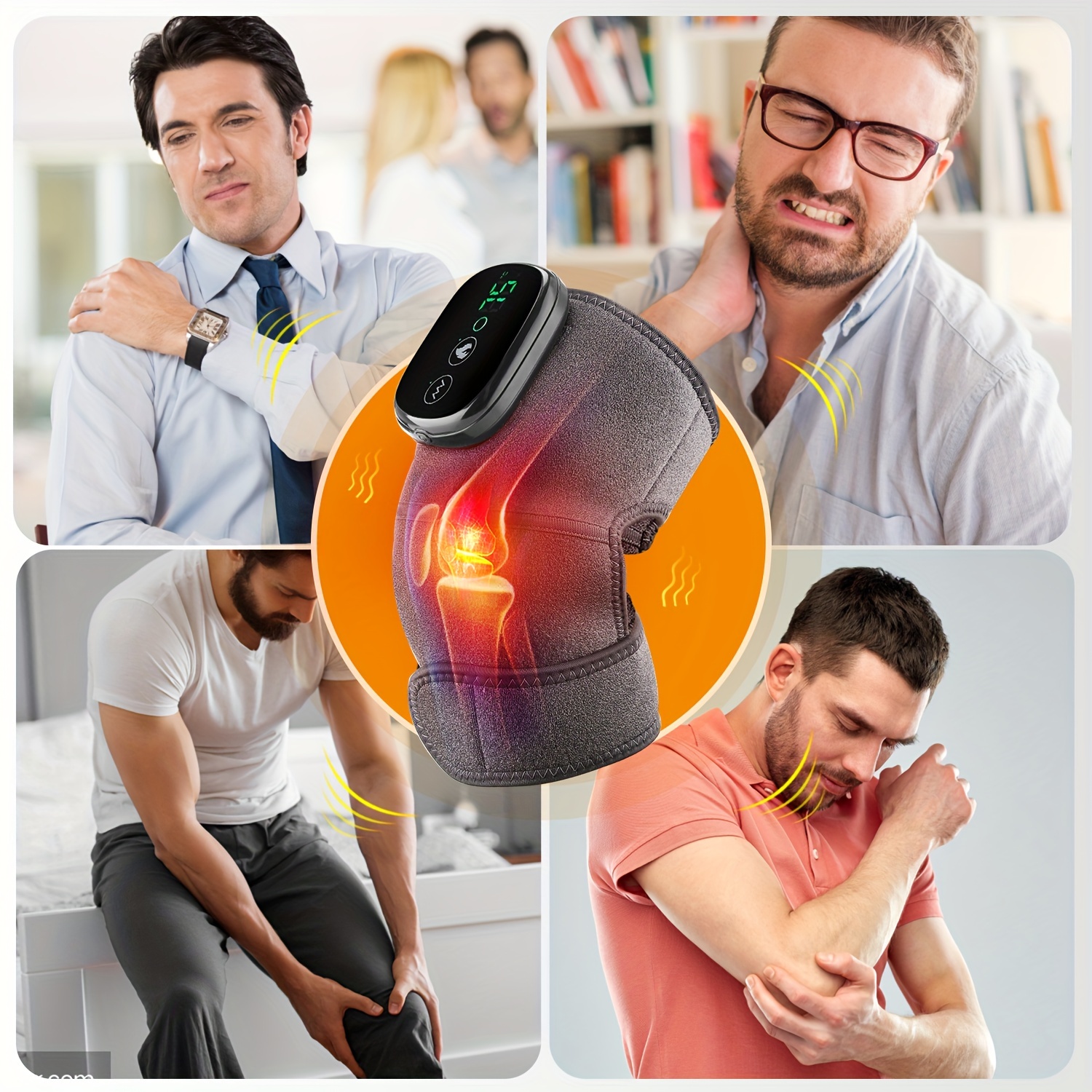Knee Massager Household Far Infrared Heat Vibration Therapy Knee