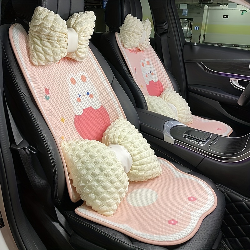 Stay Cool & Comfortable In Your Car - Summer Cooling Car Seat Cushion & Ice  Silk Seat Cover - Temu Netherlands