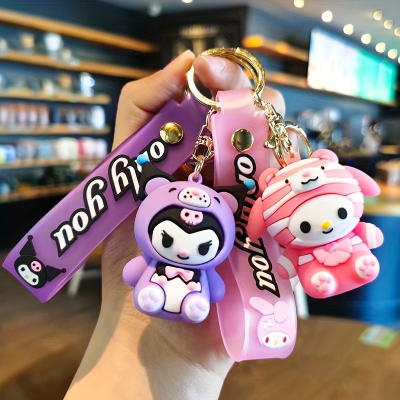 Cinnamoroll Melody Hello Kitty Plush Pendant Keychain - Temu
