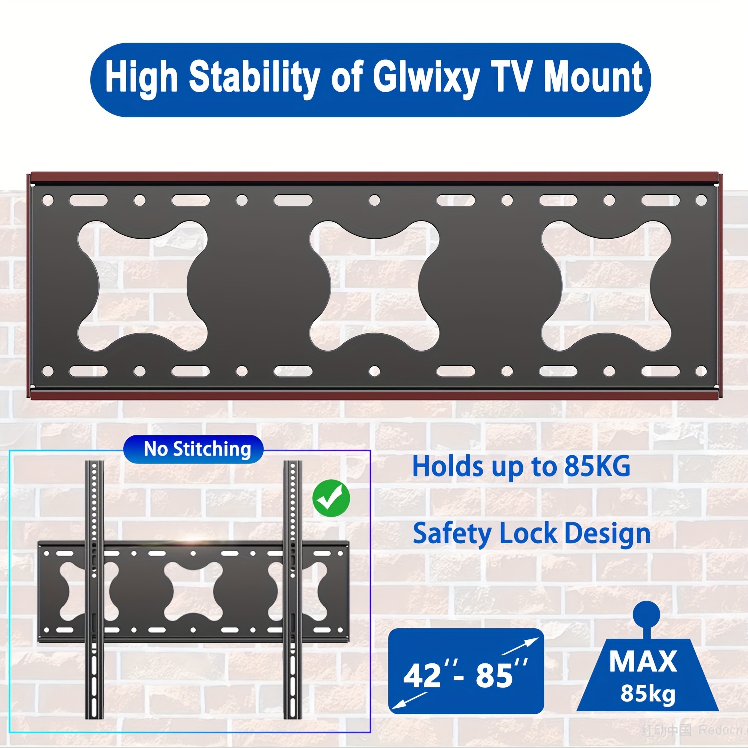 30-85 pulgadas monitor tv soporte de montaje de pared con