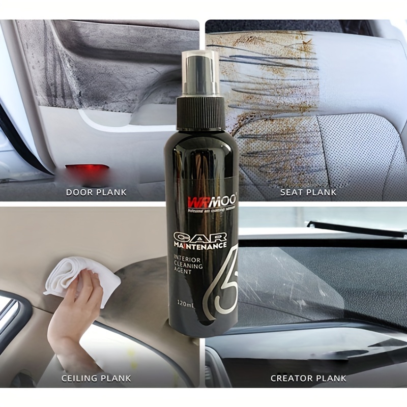 Car Foam Cleaner Auto Interior Cleaning Agent Ceiling Dash Leather Plastic  Flannel Woven Fabric Water-free Strong Cleaning Agent - Leather & Upholstery  Cleaner - AliExpress