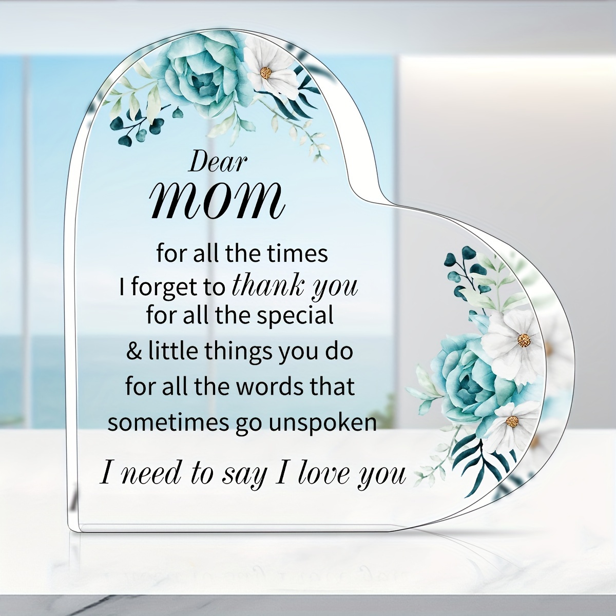 Christmas Gift Mom Mother Xmas Gifts Love Text Keepsake Plaque Birthday  Present