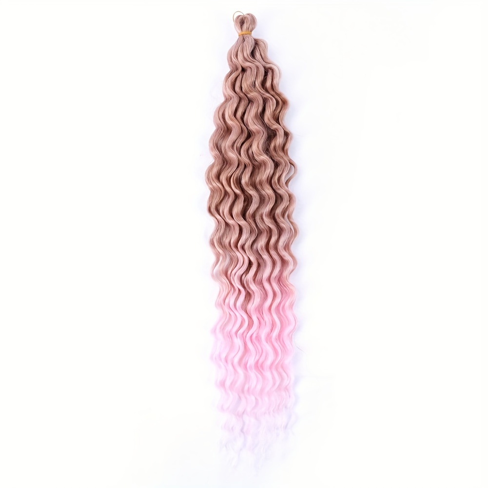 Deep Wave Crochet Hair Long Ocean Wave Braiding Hair - Temu