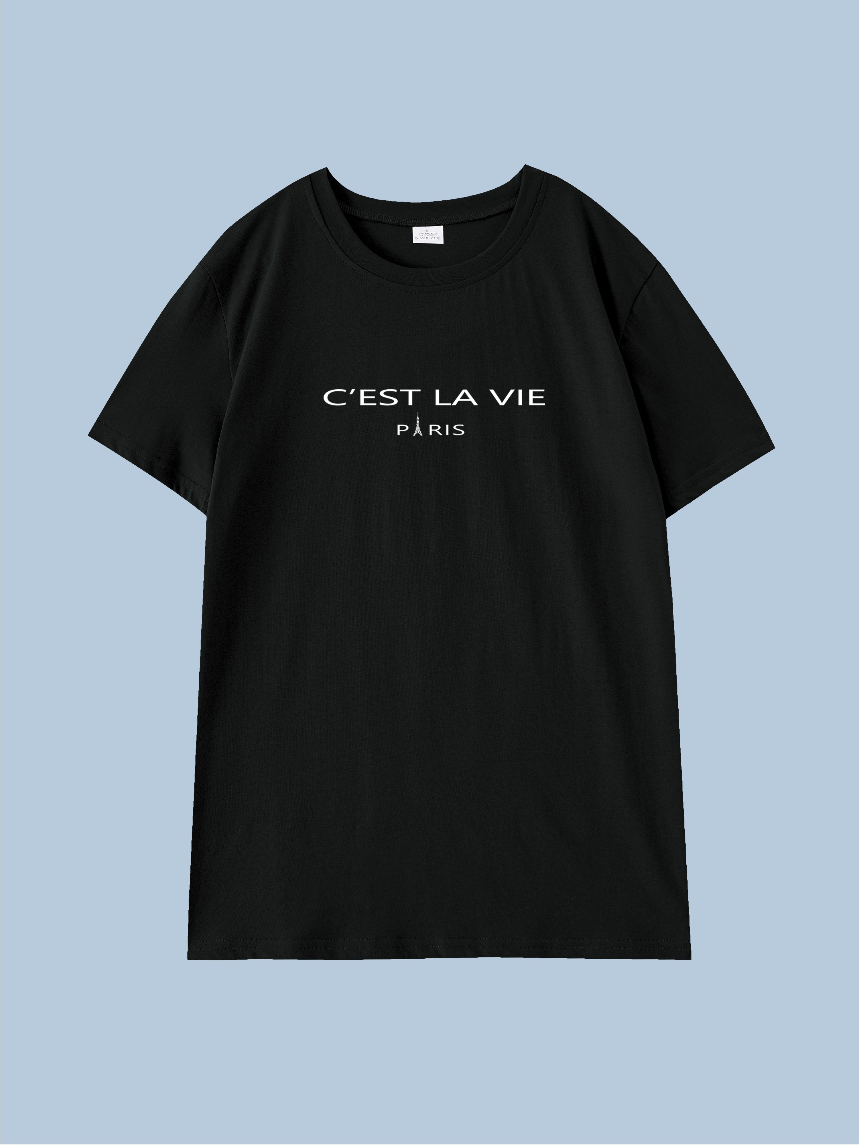  C'est la vie Paris T-Shirt : Clothing, Shoes & Jewelry